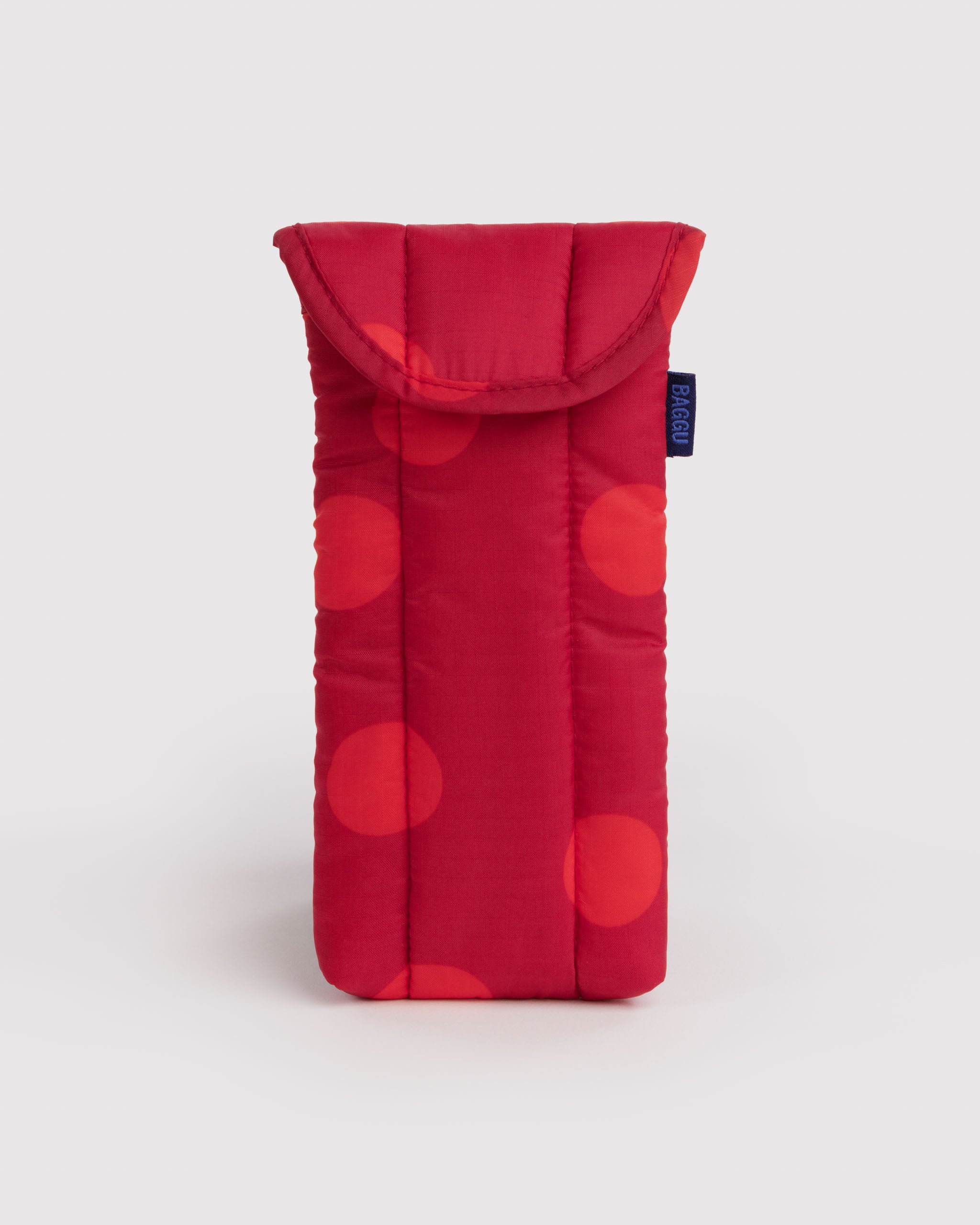 BAGGU Puffy Glasses Sleeve - Red Polka Dot