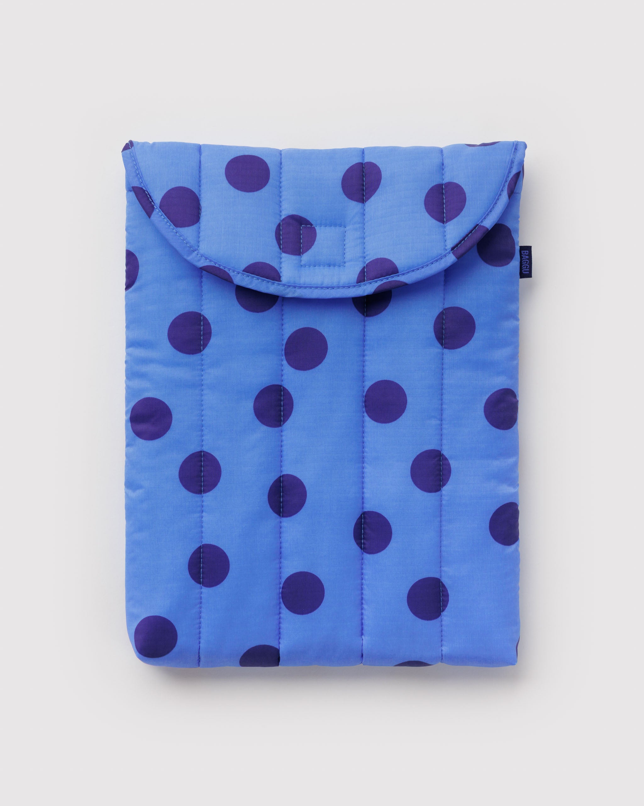 BAGGU Puffy Laptop Sleeve 13"/14" - Blue Polka Dot