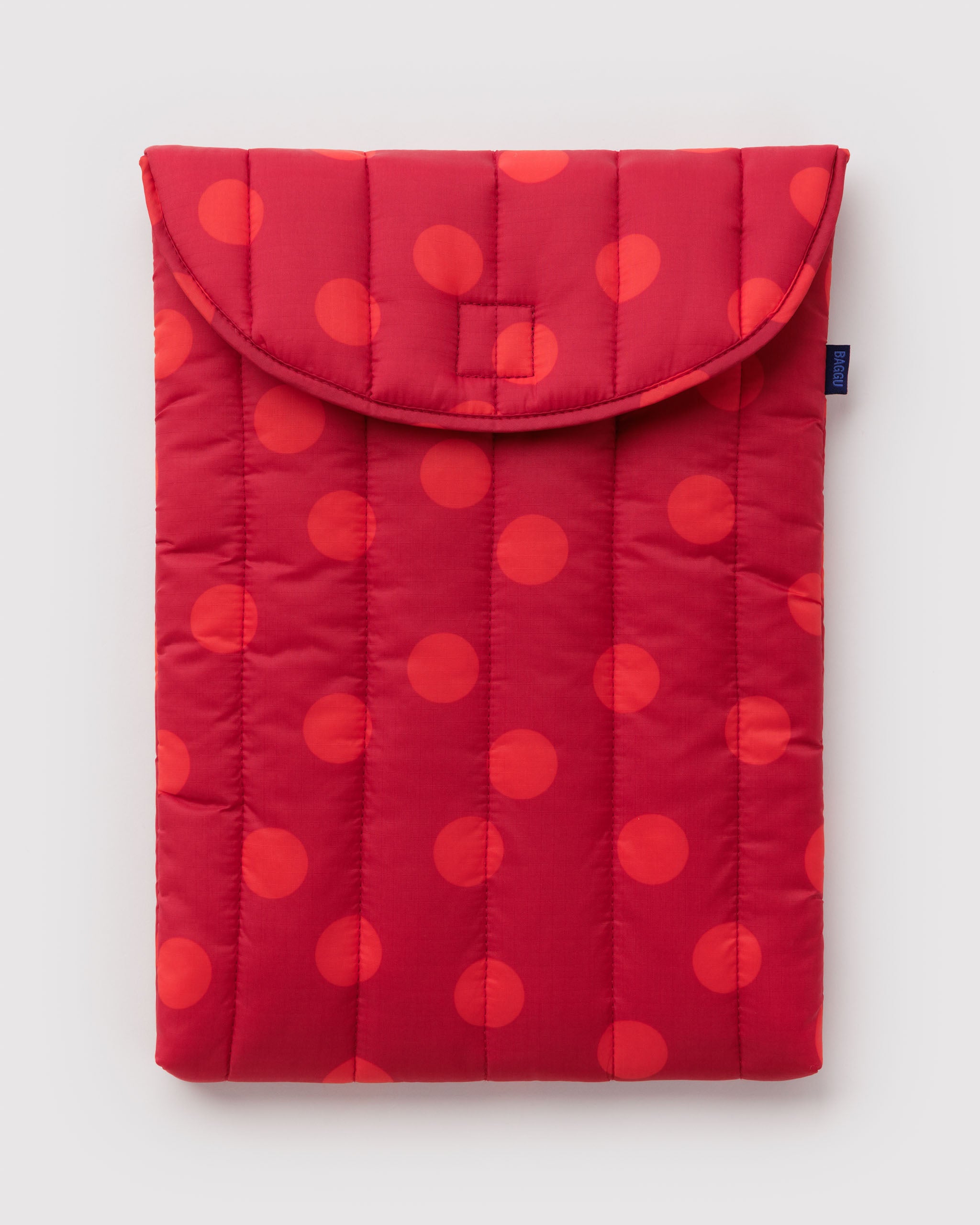 BAGGU Puffy Laptop Sleeve 13"/14" - Red Polka Dot