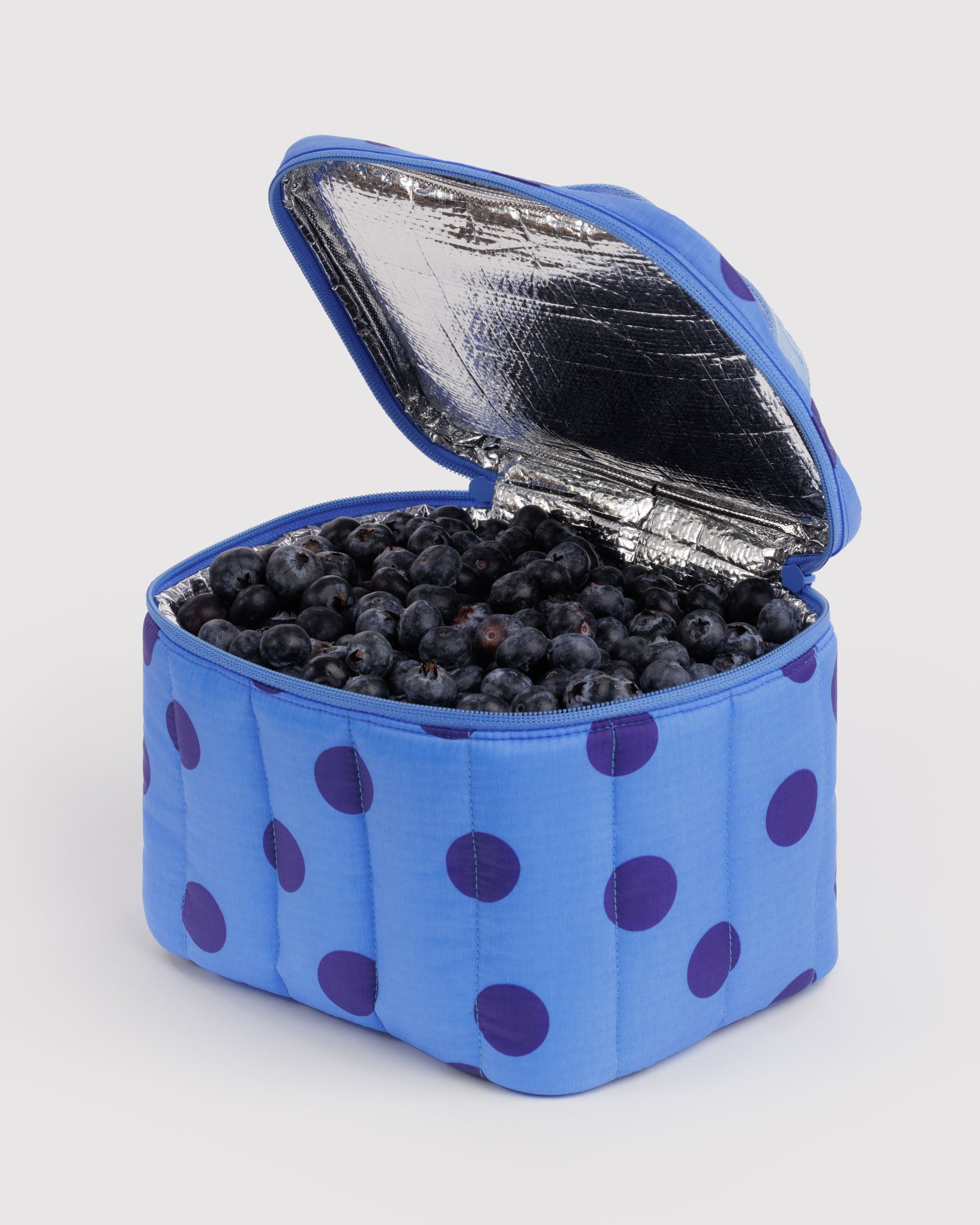 BAGGU Puffy Lunch Bag - Blue Polka Dot