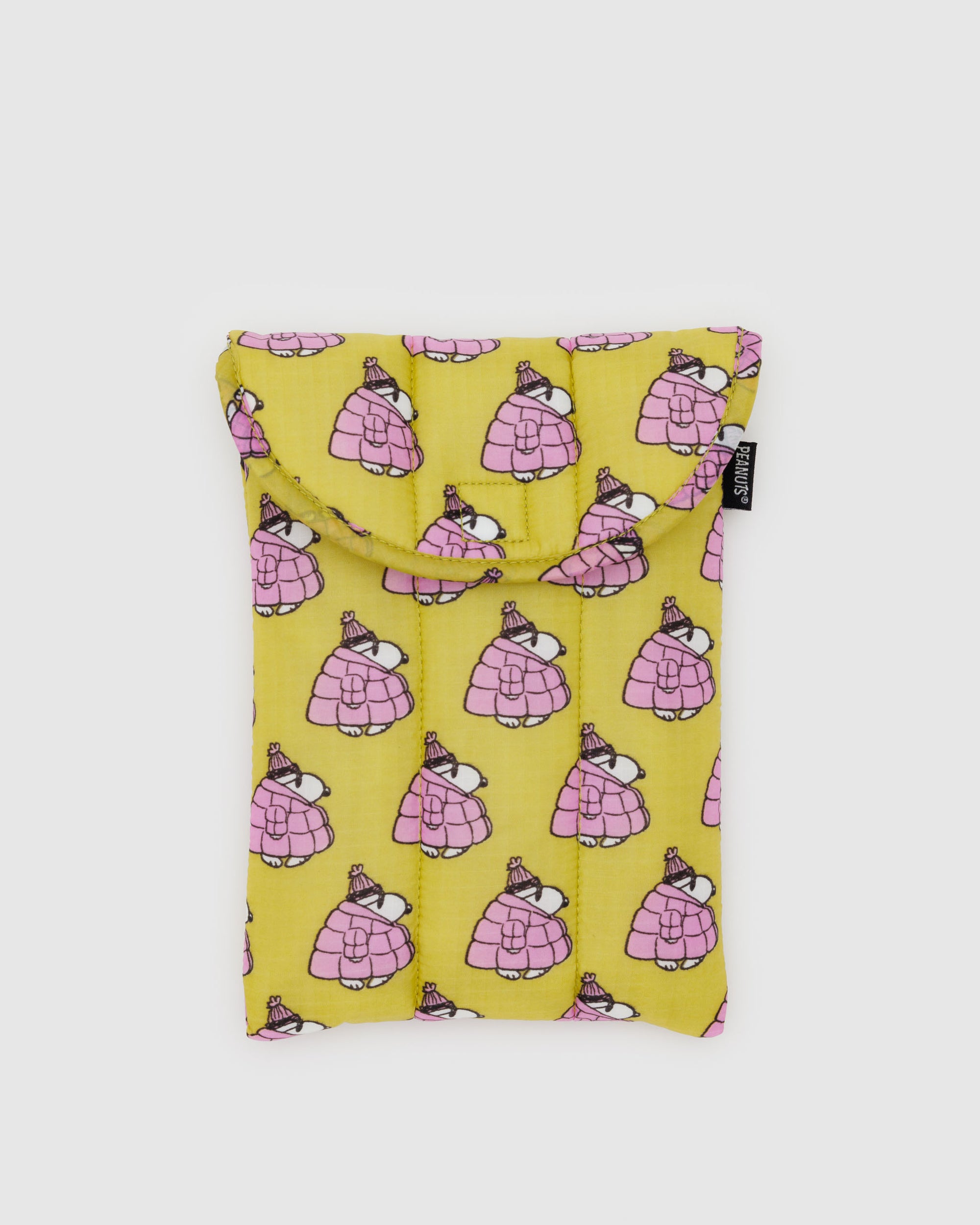 BAGGU Puffy Tablet Sleeve 8"- Snoopy Puffer Pink