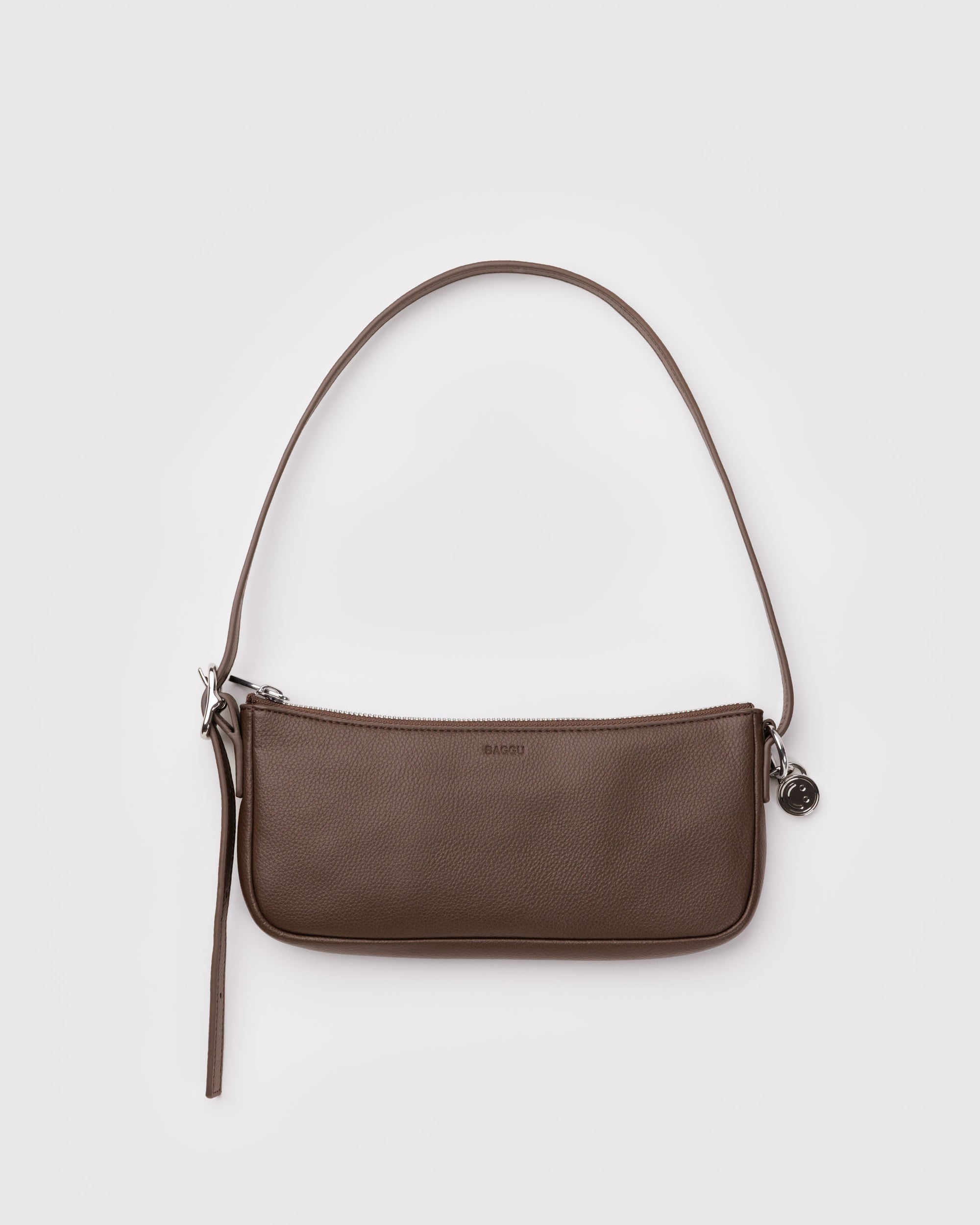 BAGGU Recycled Leather Pochette - Brown