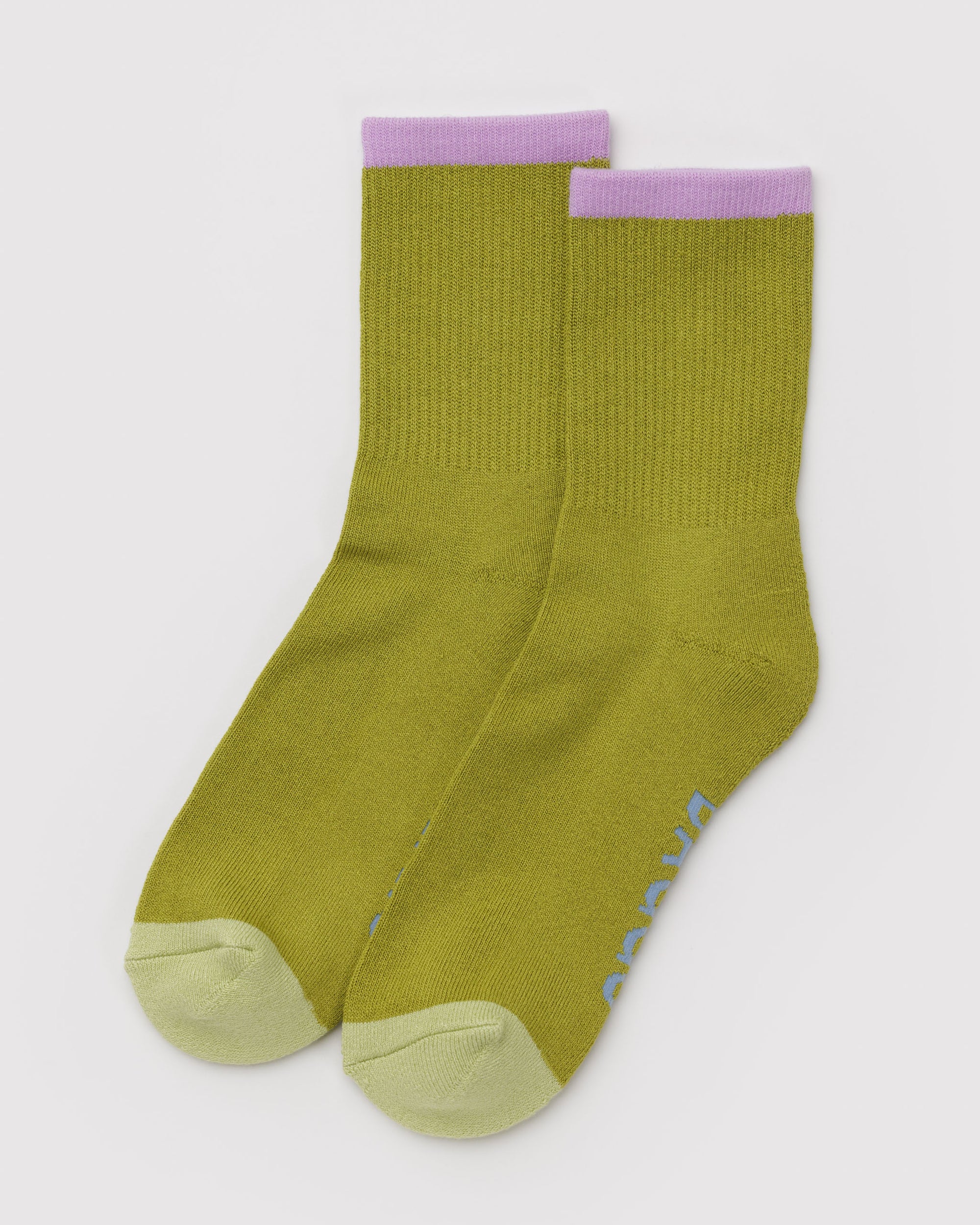 BAGGU Ribbed Sock - Olive Mix