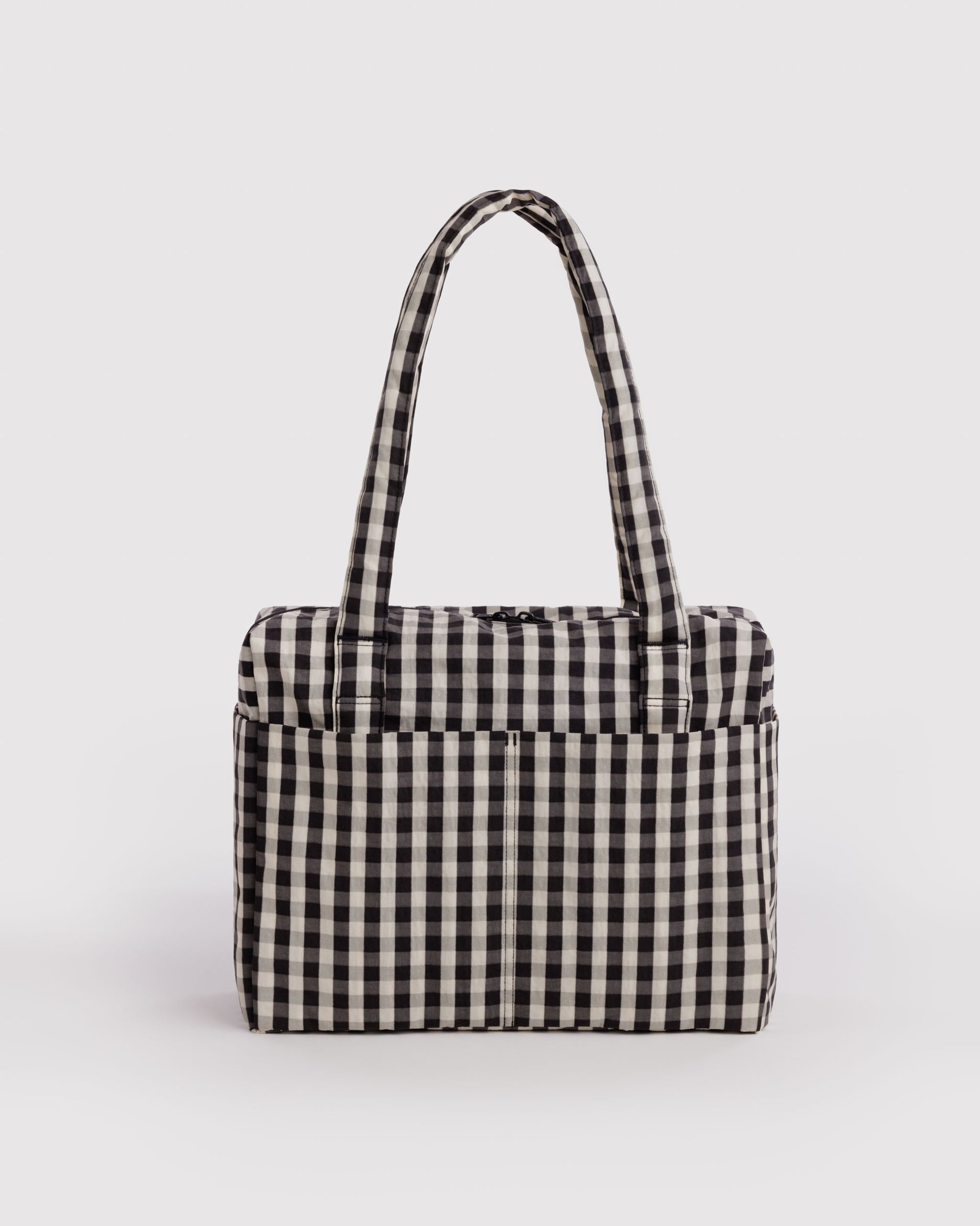 BAGGU Small Cloud Carry-On - Black & Cream Gingham