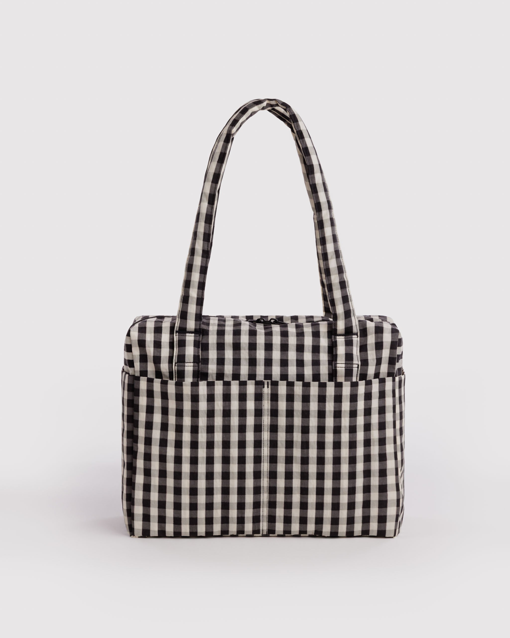BAGGU Small Cloud Carry-On - Black & Cream Gingham