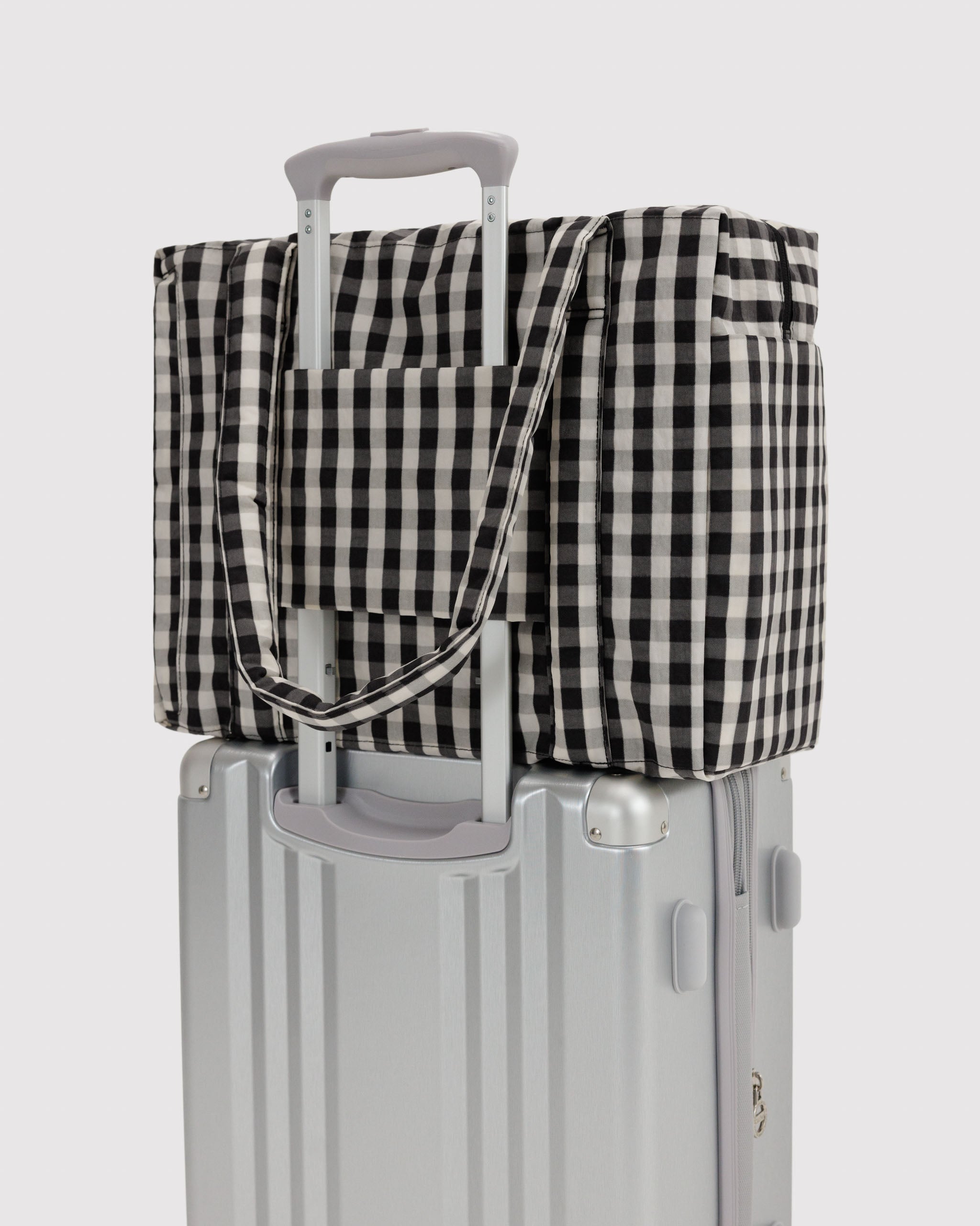 BAGGU Small Cloud Carry-On - Black & Cream Gingham