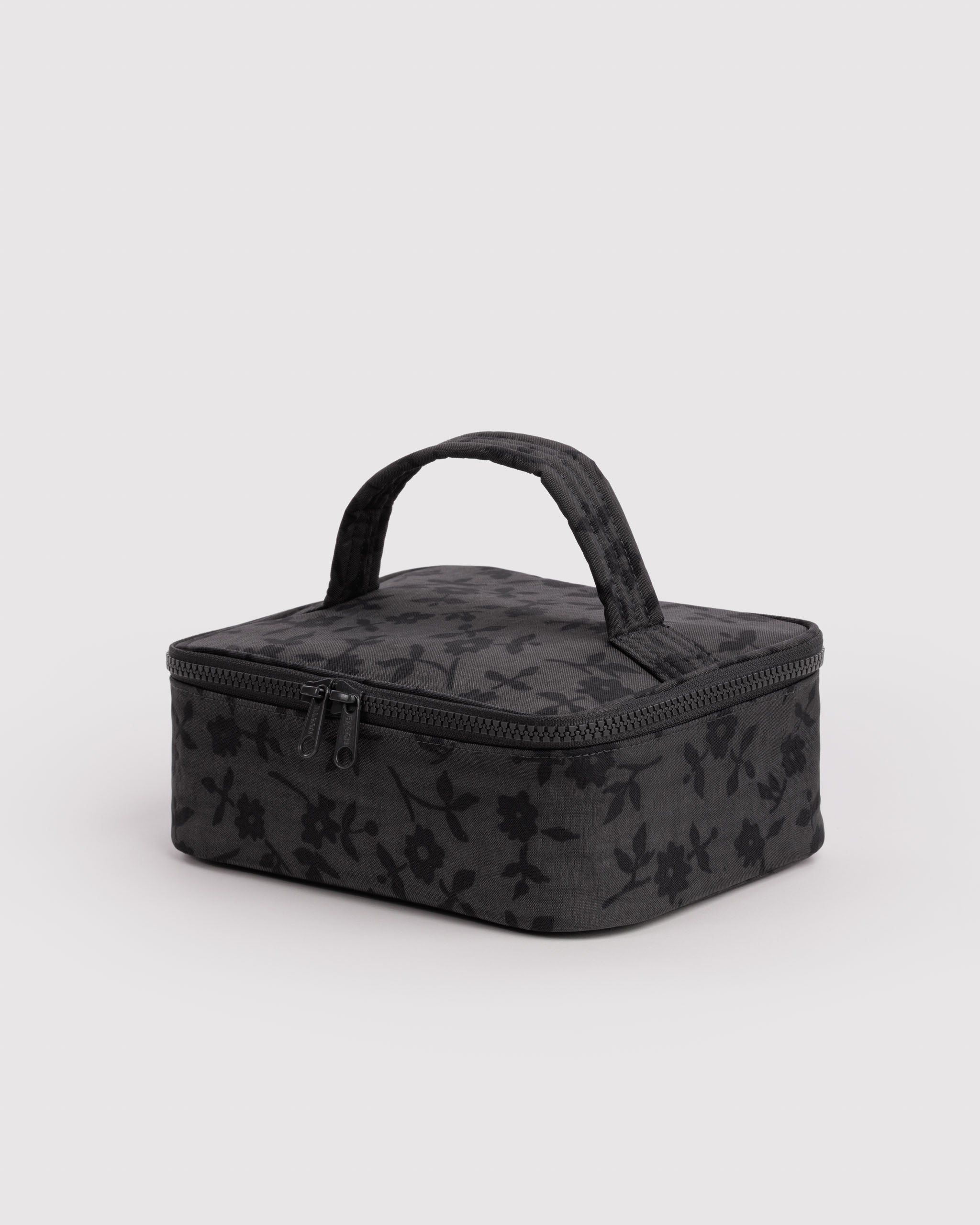 BAGGU Small Cosmetic Case - Charcoal Ditsy Floral