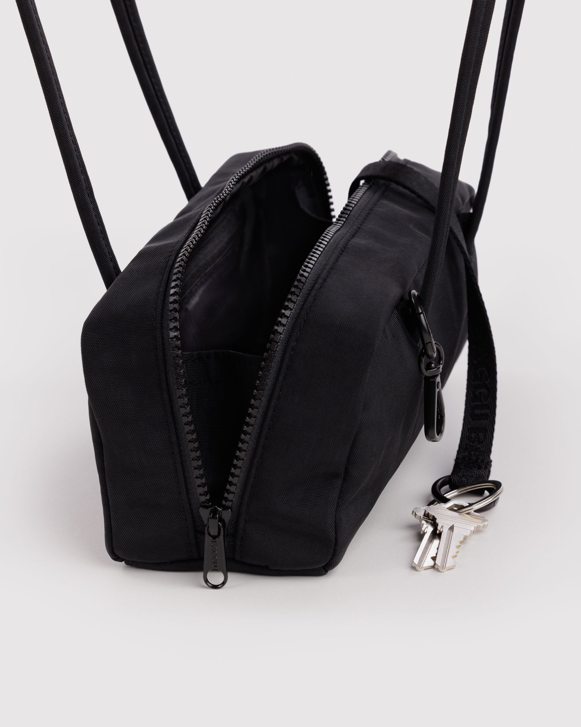 BAGGU Small Nylon Bowler Bag - Black