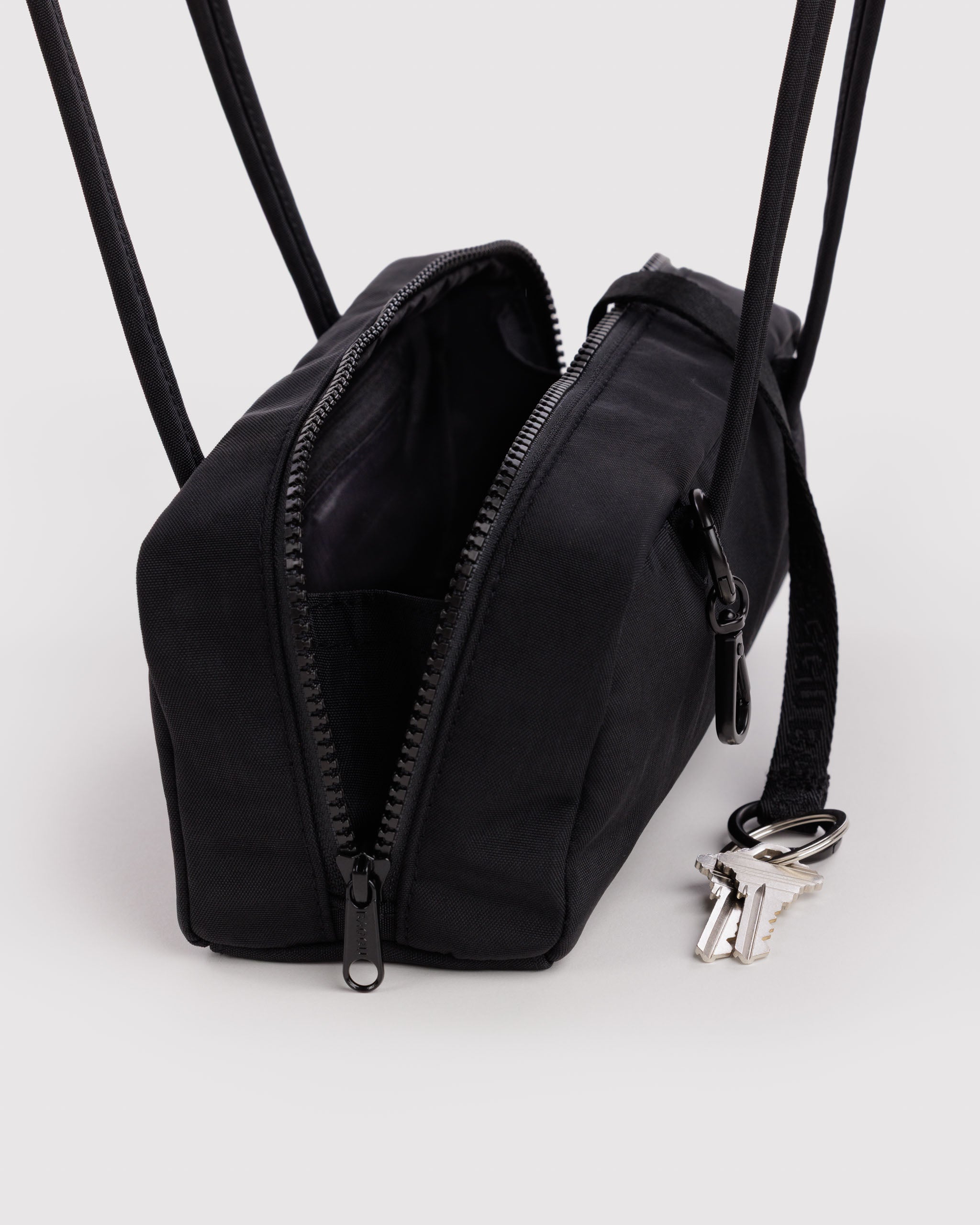 BAGGU Small Nylon Bowler Bag - Black