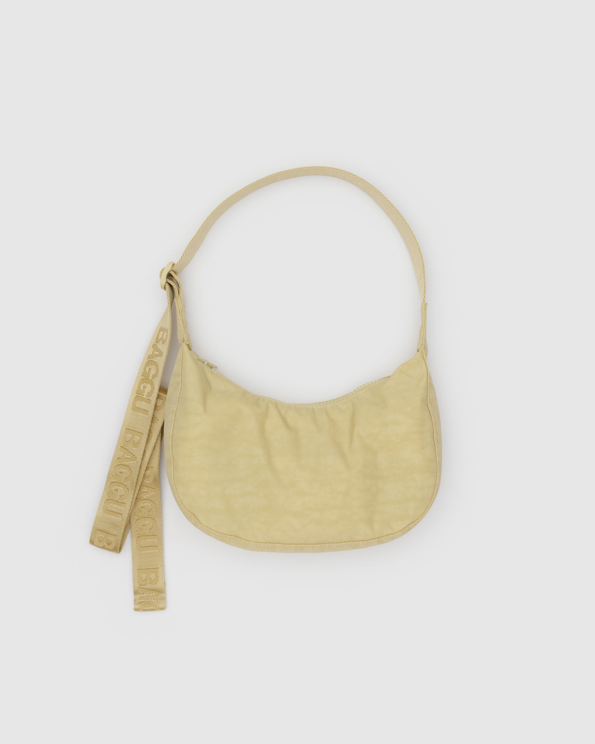 BAGGU Small Nylon Crescent Bag - Butter