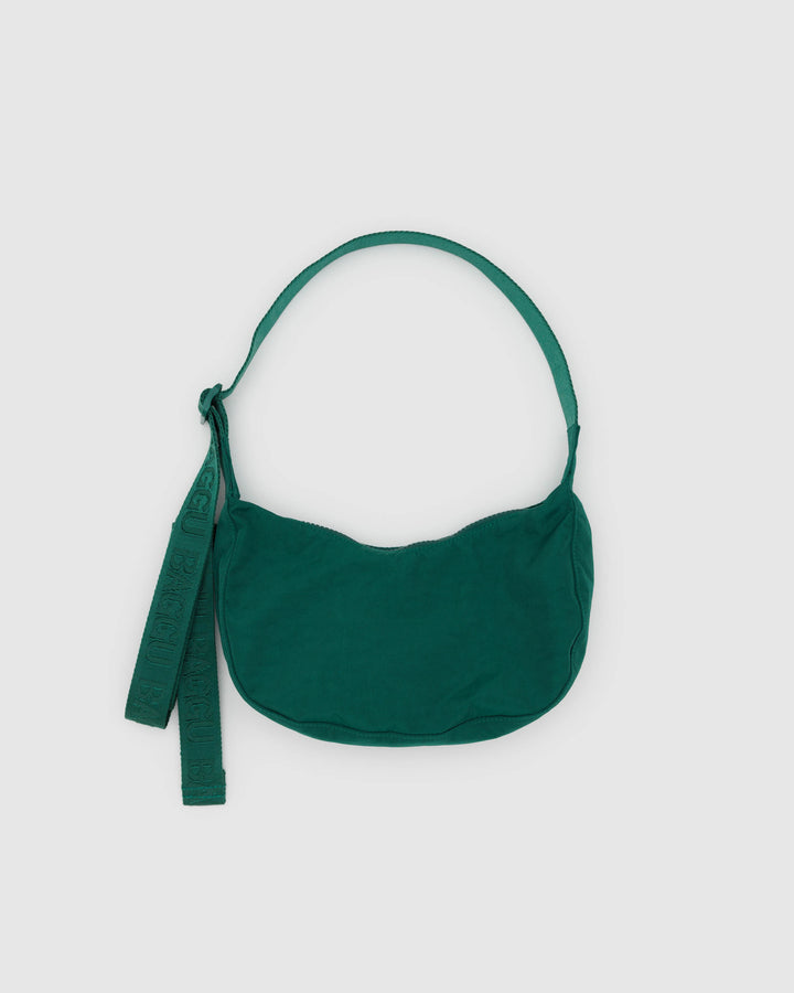 BAGGU Small Nylon Crescent Bag - Cypress