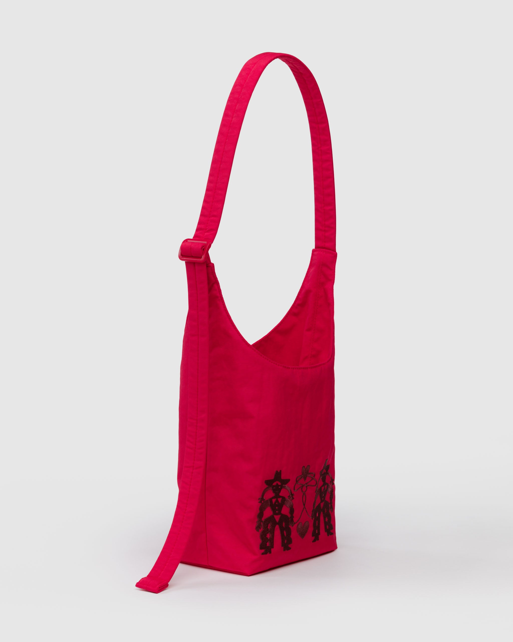 BAGGU Small Nylon Sling - Embroidered Cowgirl