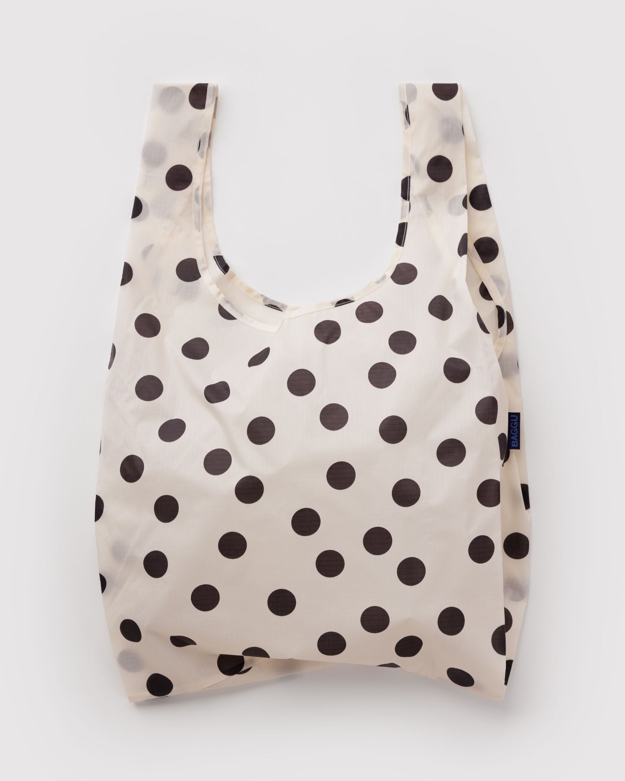 Standard Baggu - Cream & Black Polka Dot