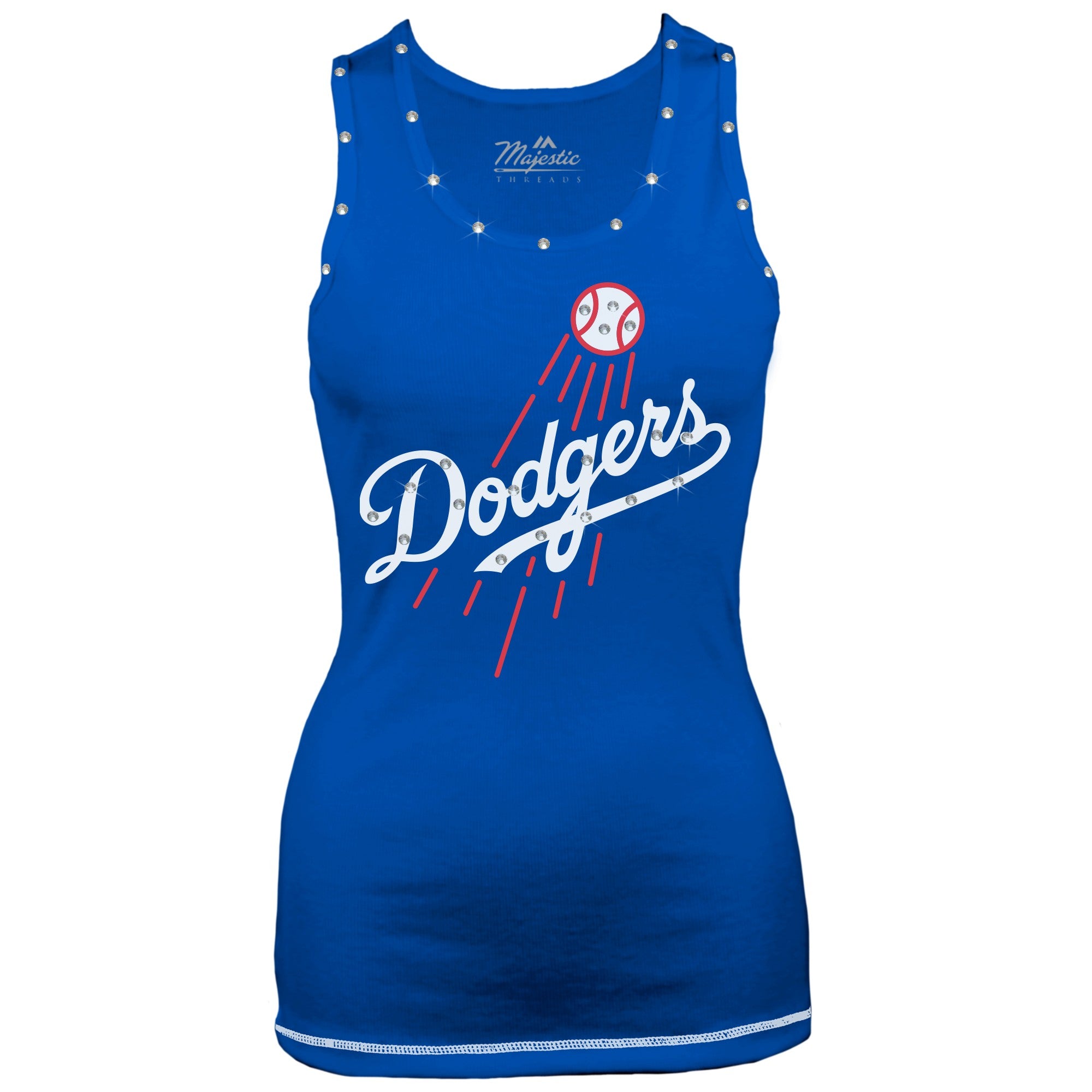 Swarovski Crystal Dodgers Tank Top