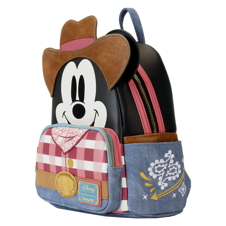 Loungefly Disney Western Mickey Mouse Cosplay Mini Backpack