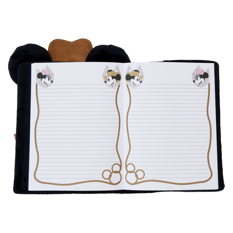 Loungefly Disney Western Mickey Plush Journal