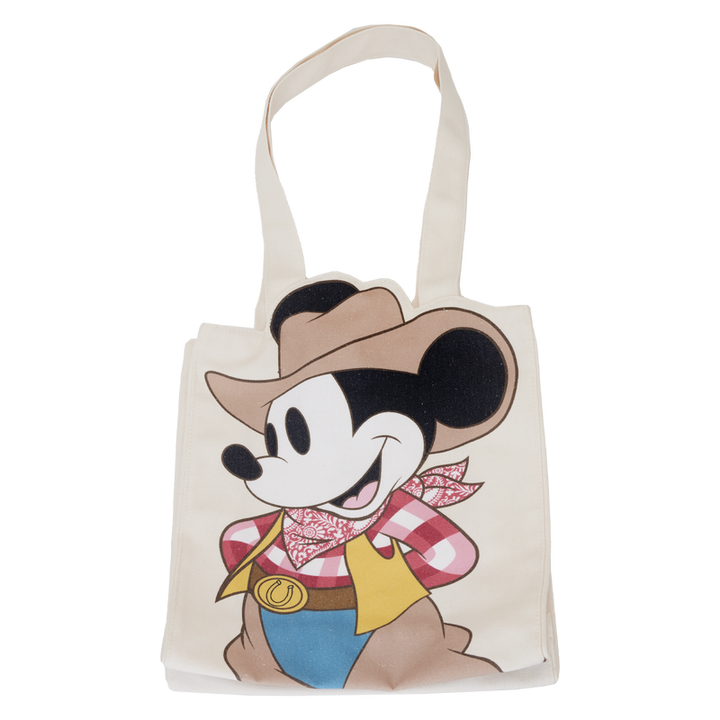 Loungefly Disney Western Mickey Mouse Canvas Tote Bag