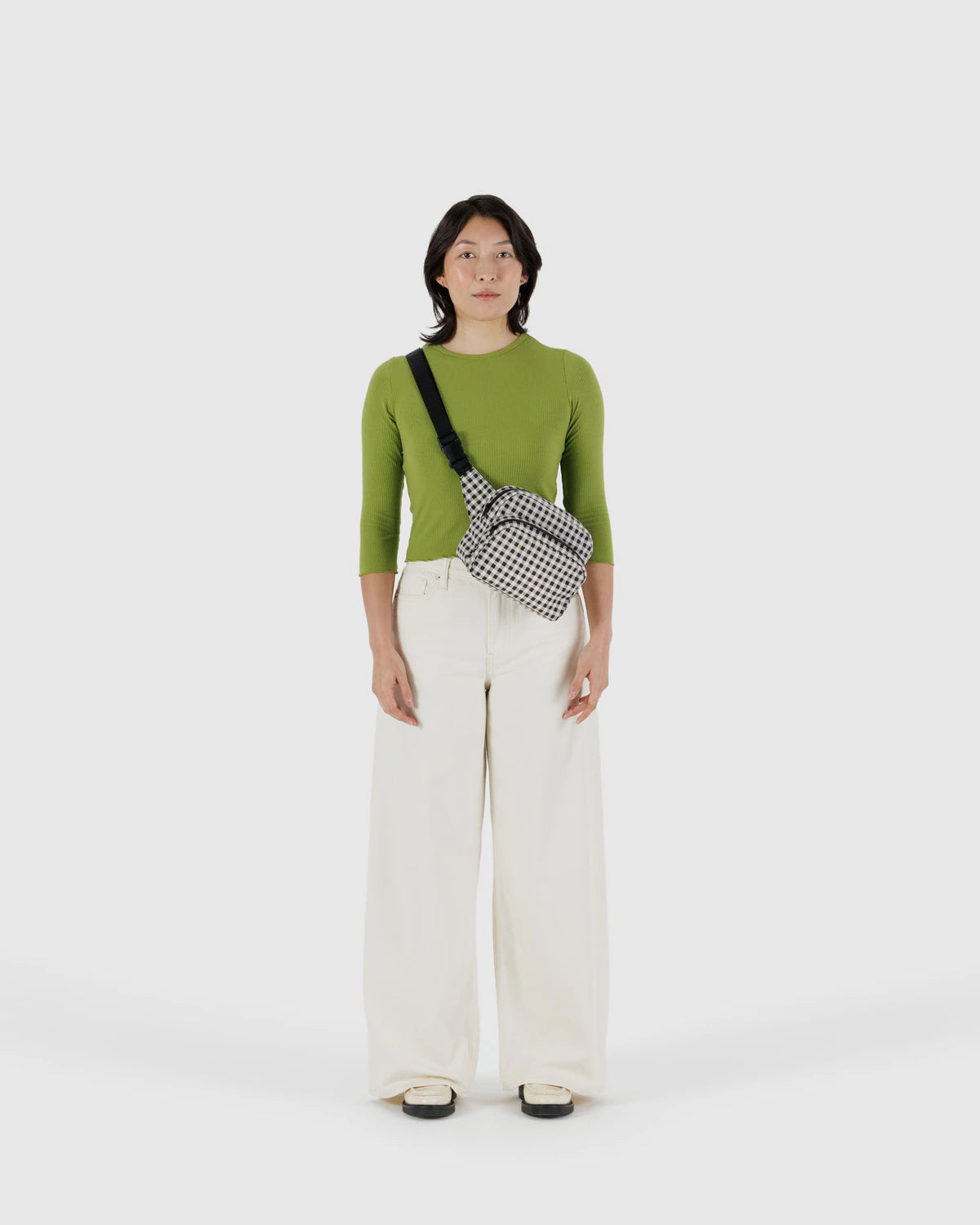 BAGGU Fanny Pack - Black & White Gingham