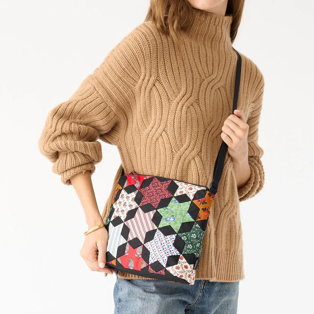 Vera Bradley Original Zip Hipster Star Patchwork