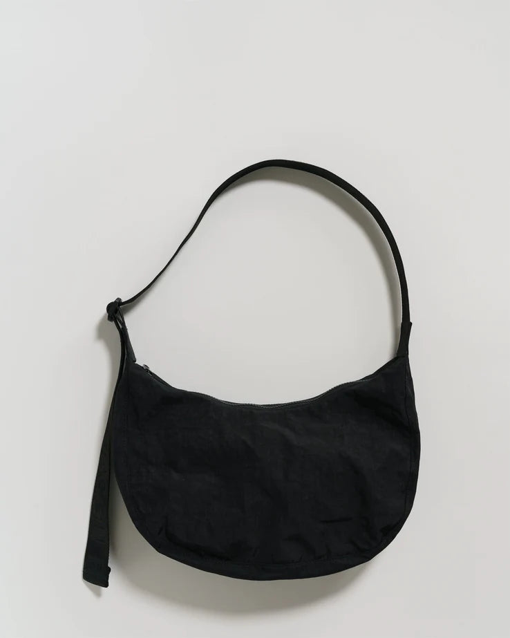 Baggu Medium Nylon Crescent Bag Black