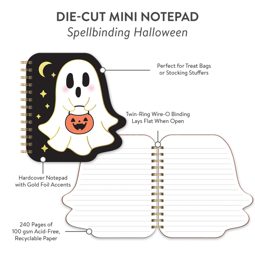 Spellbinding Halloween Die-Cut Mini Notepad