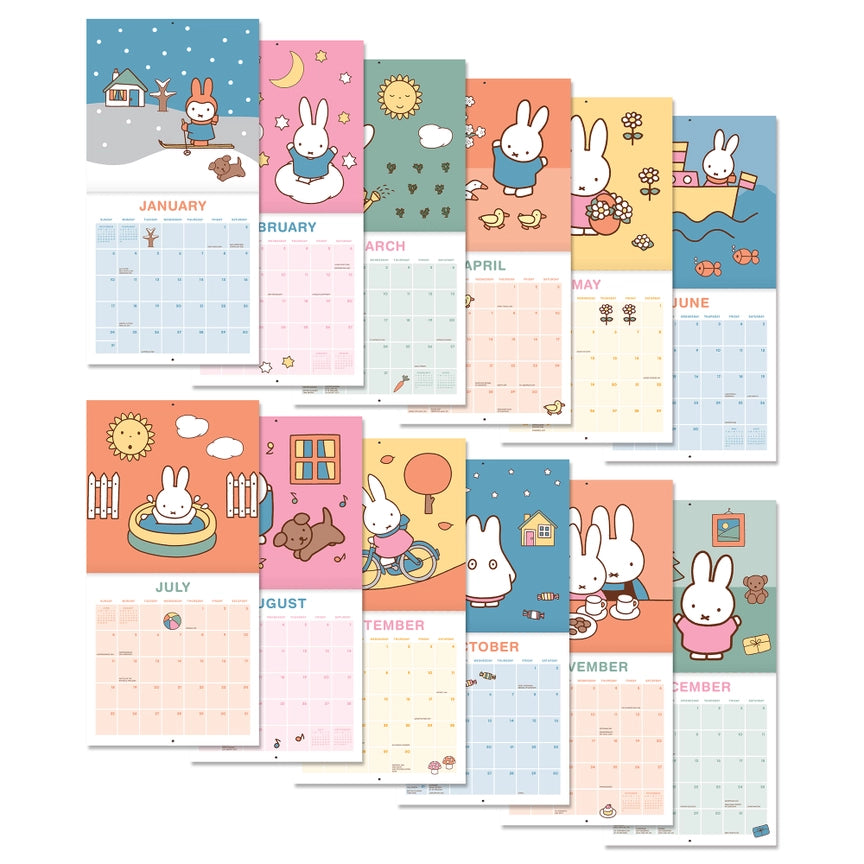 2027 Miffy A Year In Color Mini Wall Calendar