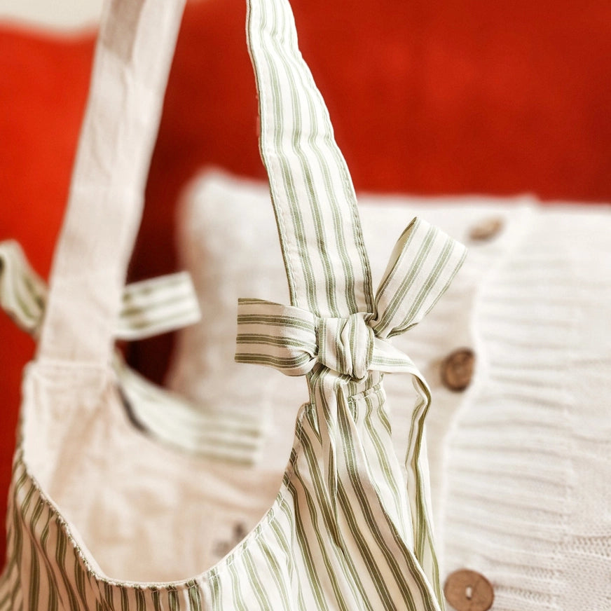 Probably Books Striped Cotton Tote Bag