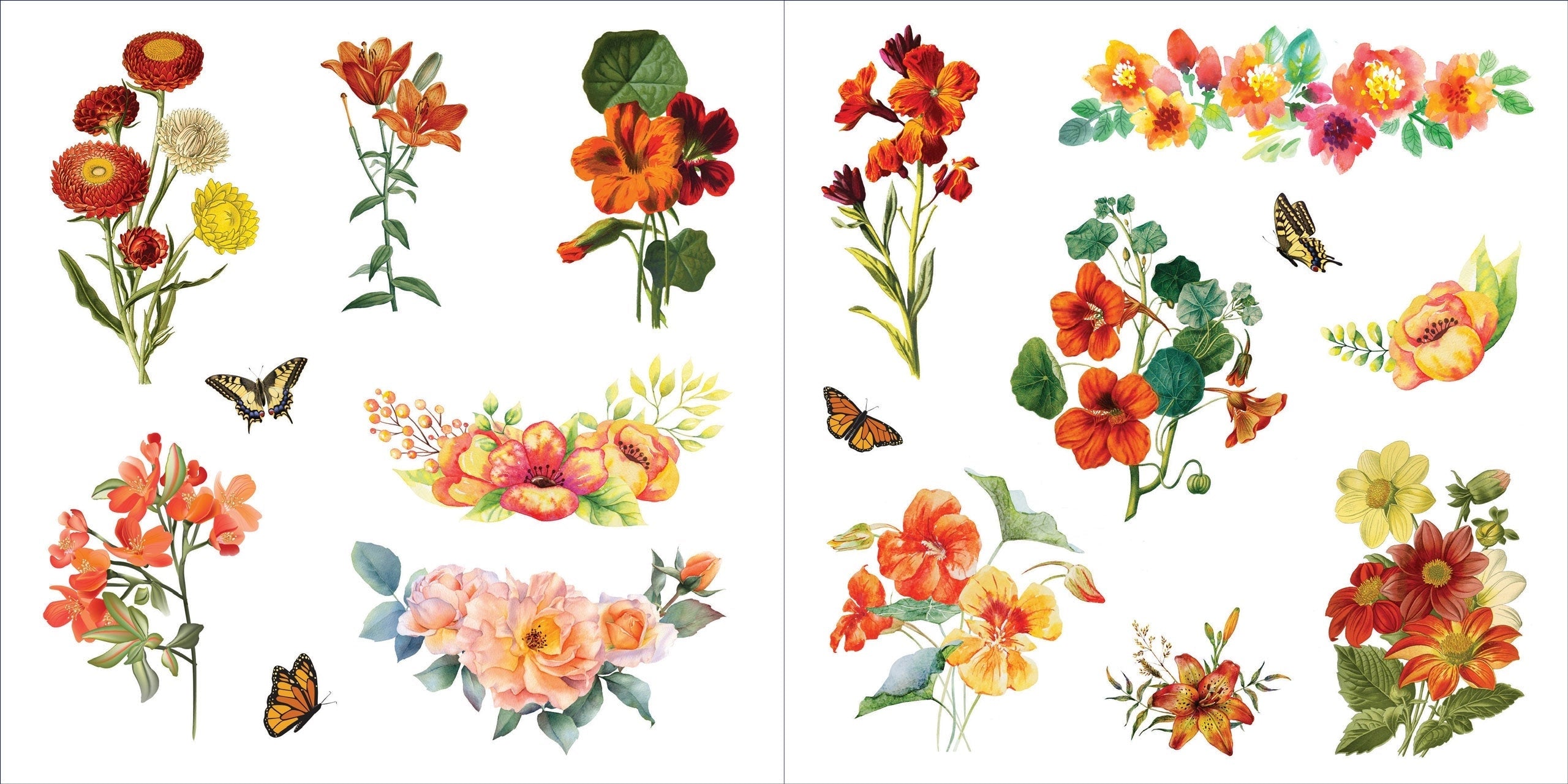 Floral Botanical Sticker Book