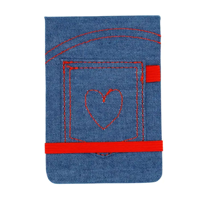 Denim Pocket Leatherette Pocket Journal