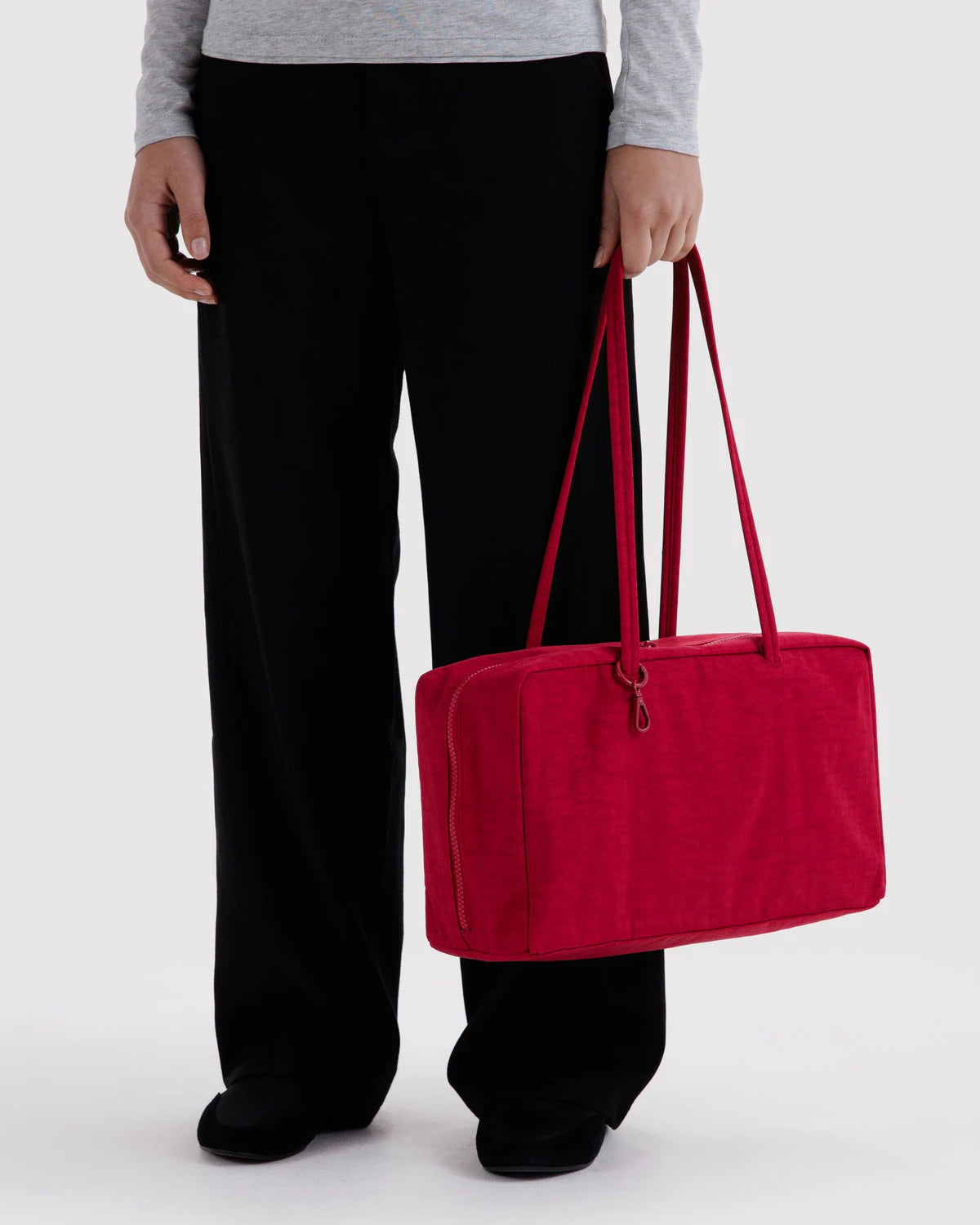 BAGGU Medium Nylon Bowler Bag - Cherry