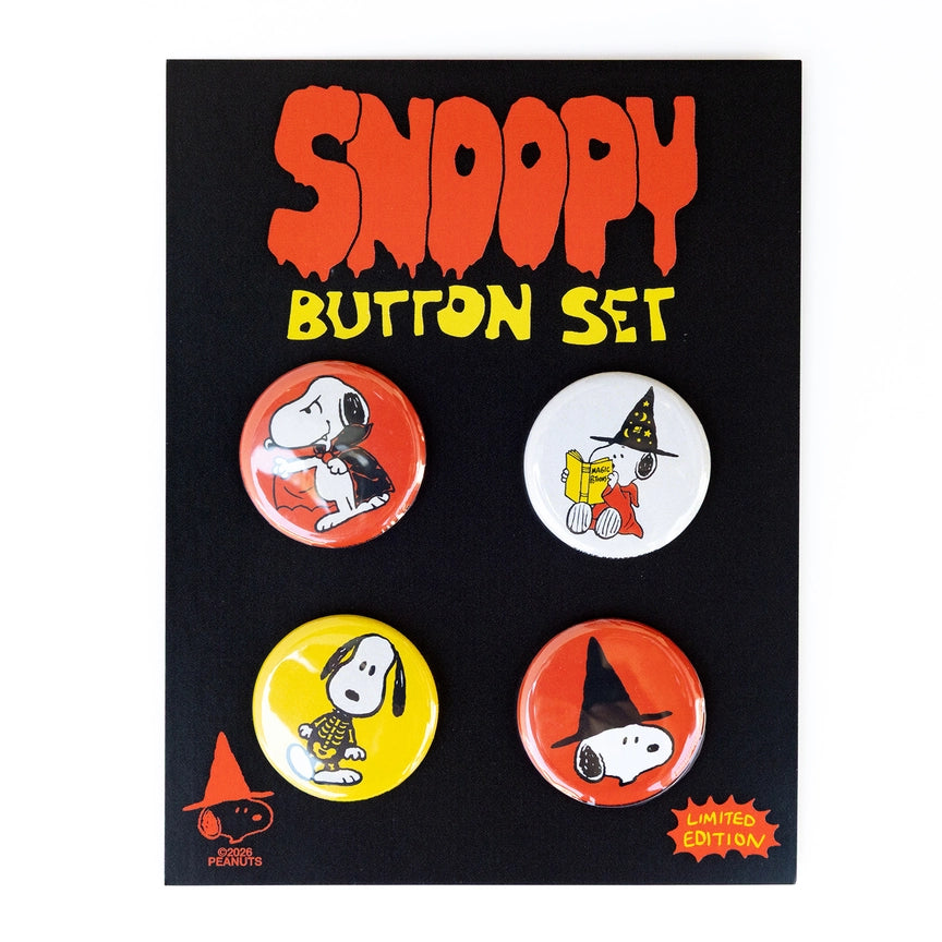 Peanuts Snoopy Halloween Button Set