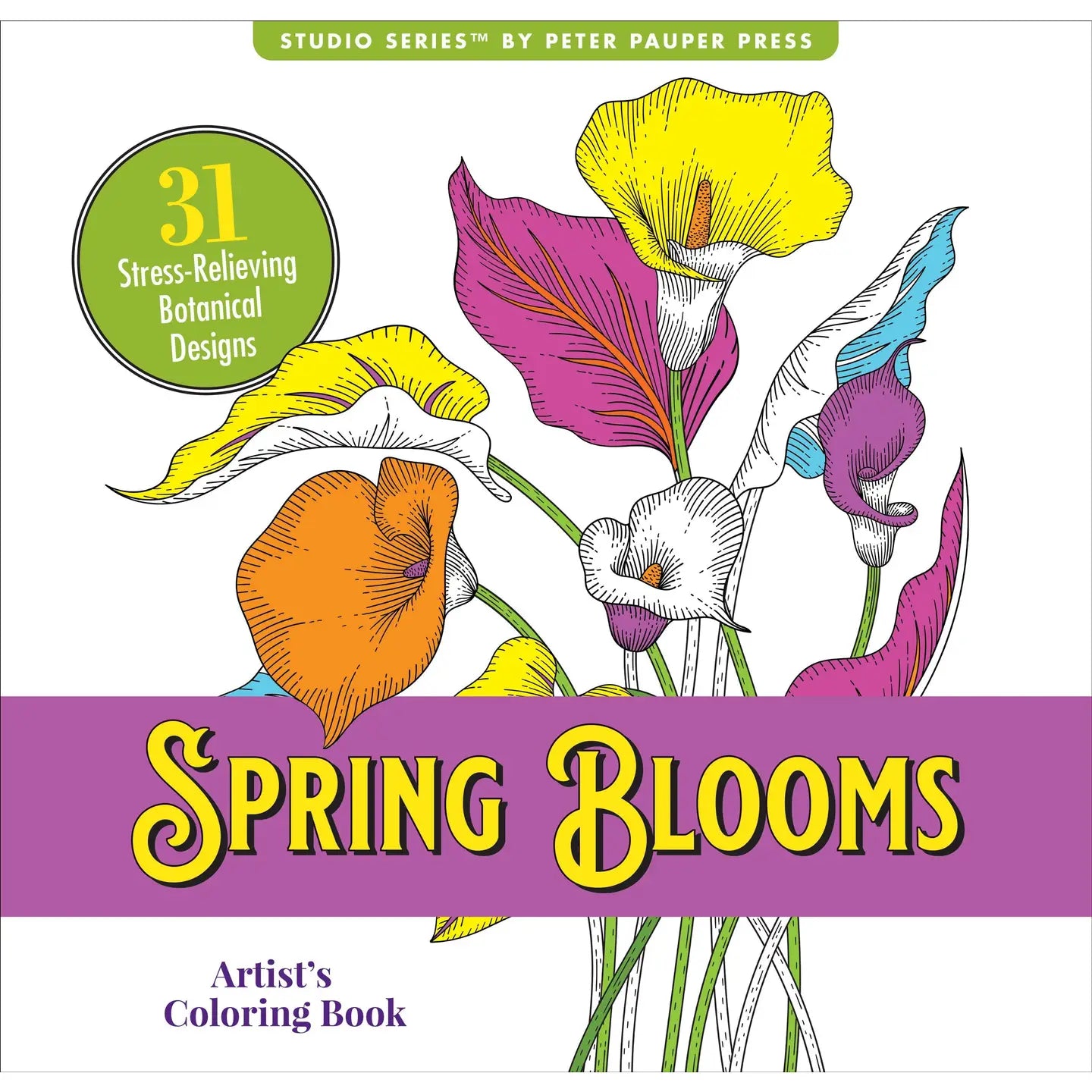 Spring Blooms Coloring Book