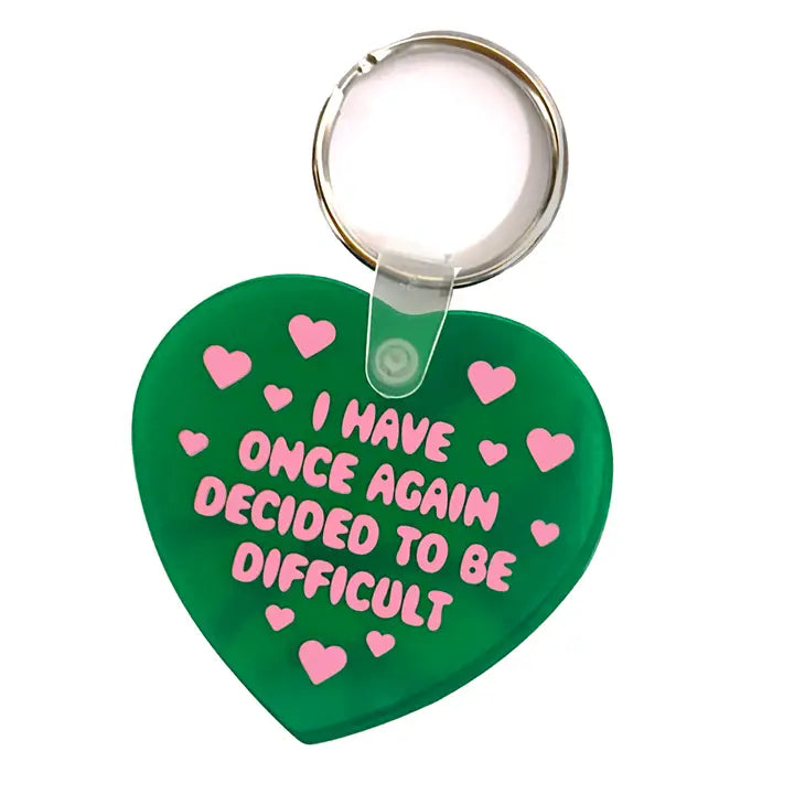 I am Difficult Keychain