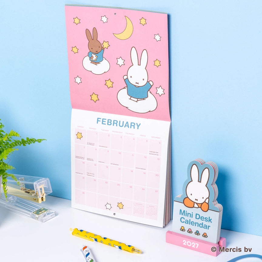 2027 Miffy A Year In Color Mini Wall Calendar