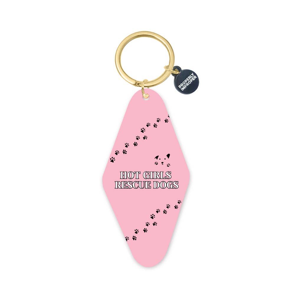 Printed Keychain Hot Girls Rescue Dogs