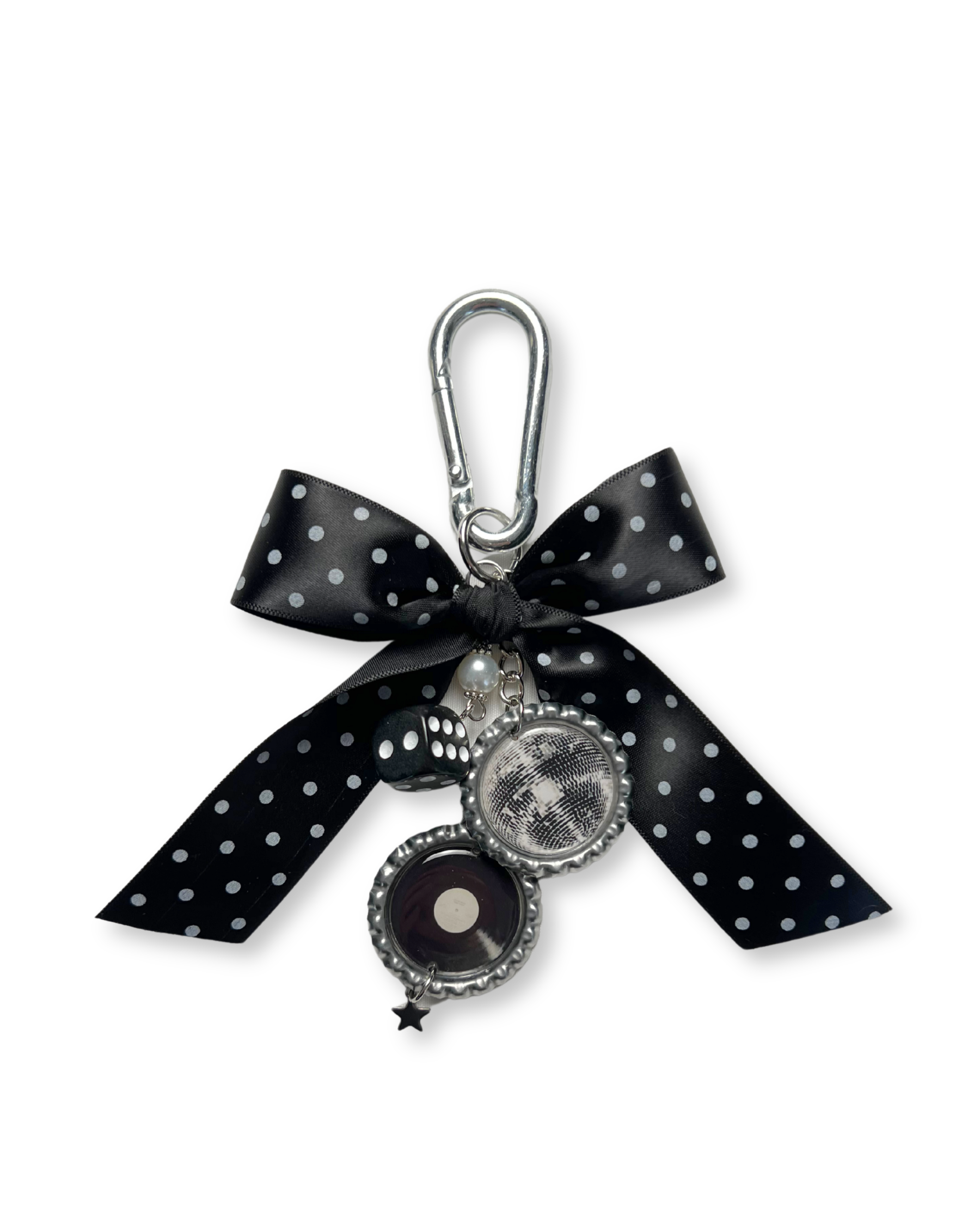 Dottie Bag Charm: Silver