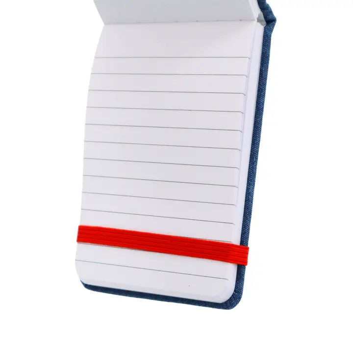 Denim Pocket Leatherette Pocket Journal