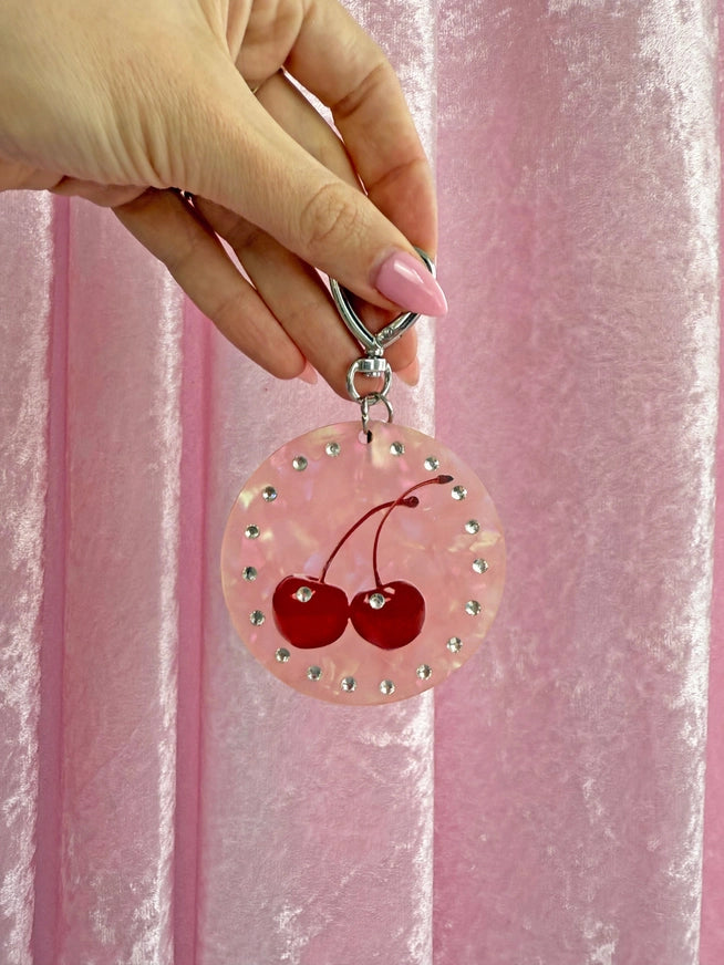 Maraschino Cherry Keychain