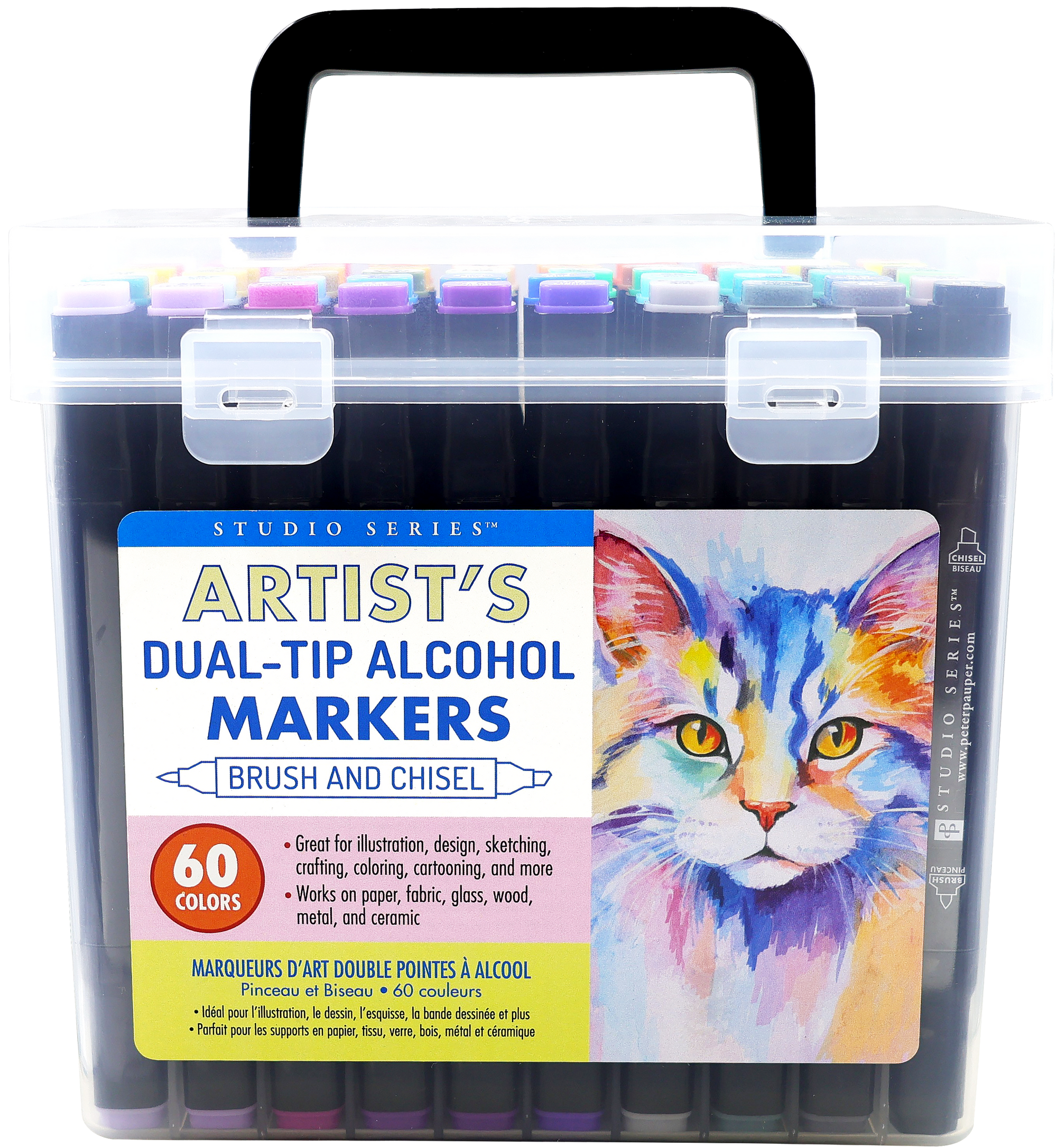 Studio Series Artist's Dual-Tip Alcohol Markers (Set of 60 colors)