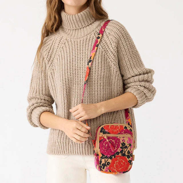Vera Bradley Sullivan Crossbody Coming Up Roses
