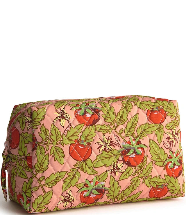 Vera Bradley Large Cosmetic Bag Tomato Vines