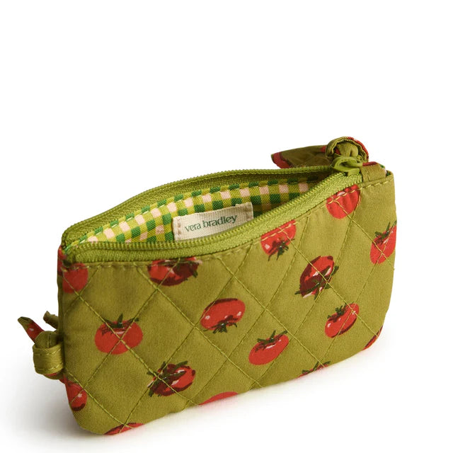 Vera Bradley Zip Card Pouch Lanyard Tiny Tomato