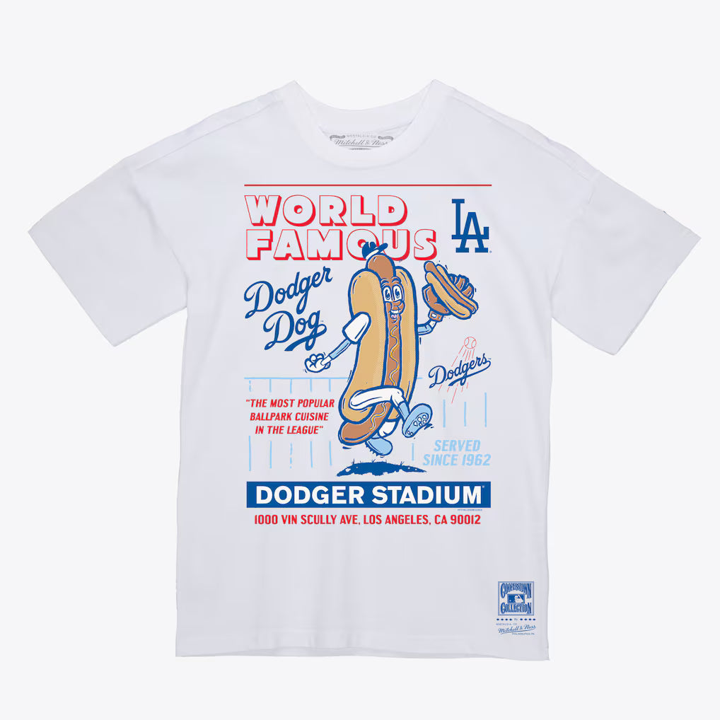 Dodgers White Dodger Dog T-Shirt