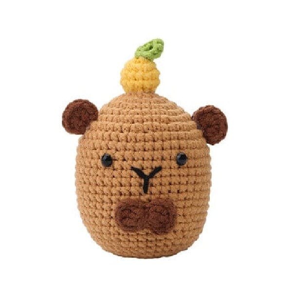 The LOOP Brigade: DIY Mini Crochet Plush Toy Complete Kit For Beginners - Oliver the Capybara
