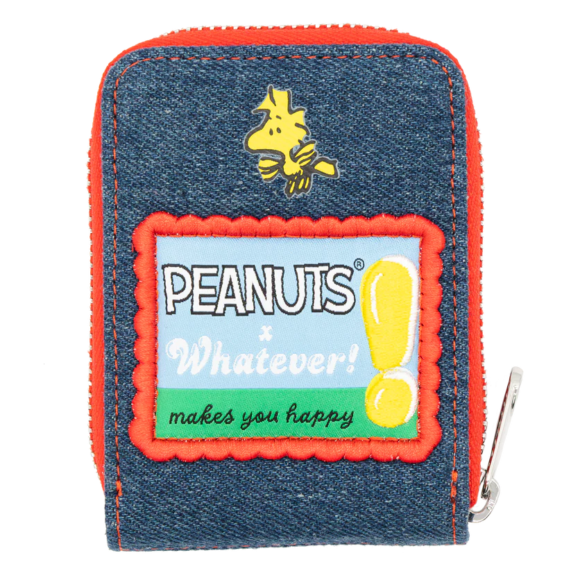 Peanuts 75th Anniversary “Happiness Is a Warm Puppy” Denim Accordion Wallet
