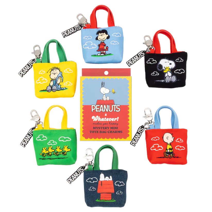 Peanuts 75th Anniversary Mystery Box “In Clouds” Mini Tote Bag Charms
