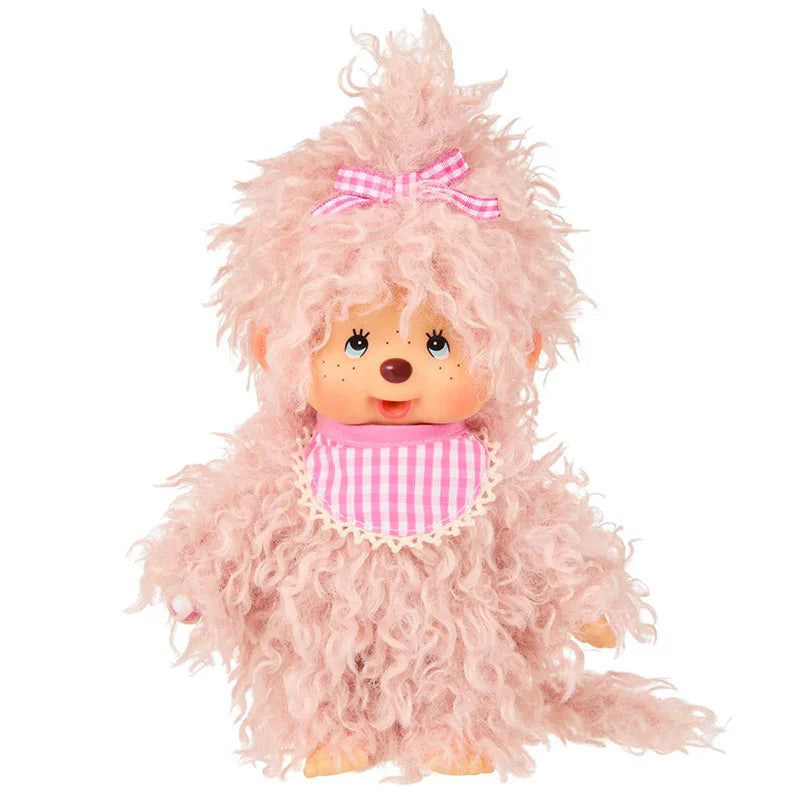 Monchhichi Fluffy Pink Beige Girl