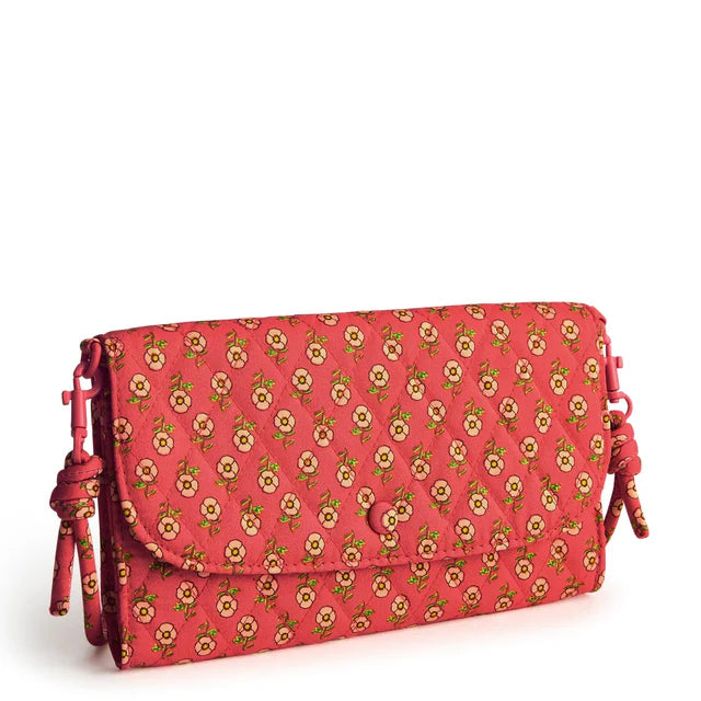 Vera Bradley Wildwood Wallet Crossbody Tiny Poppies
