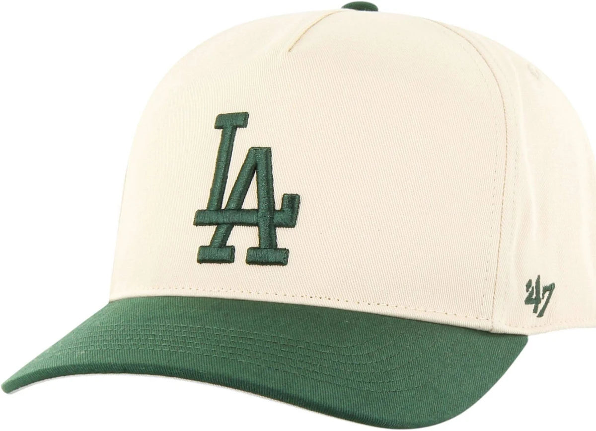 47 Two Tone Green and Cream Dodgers LA Hat