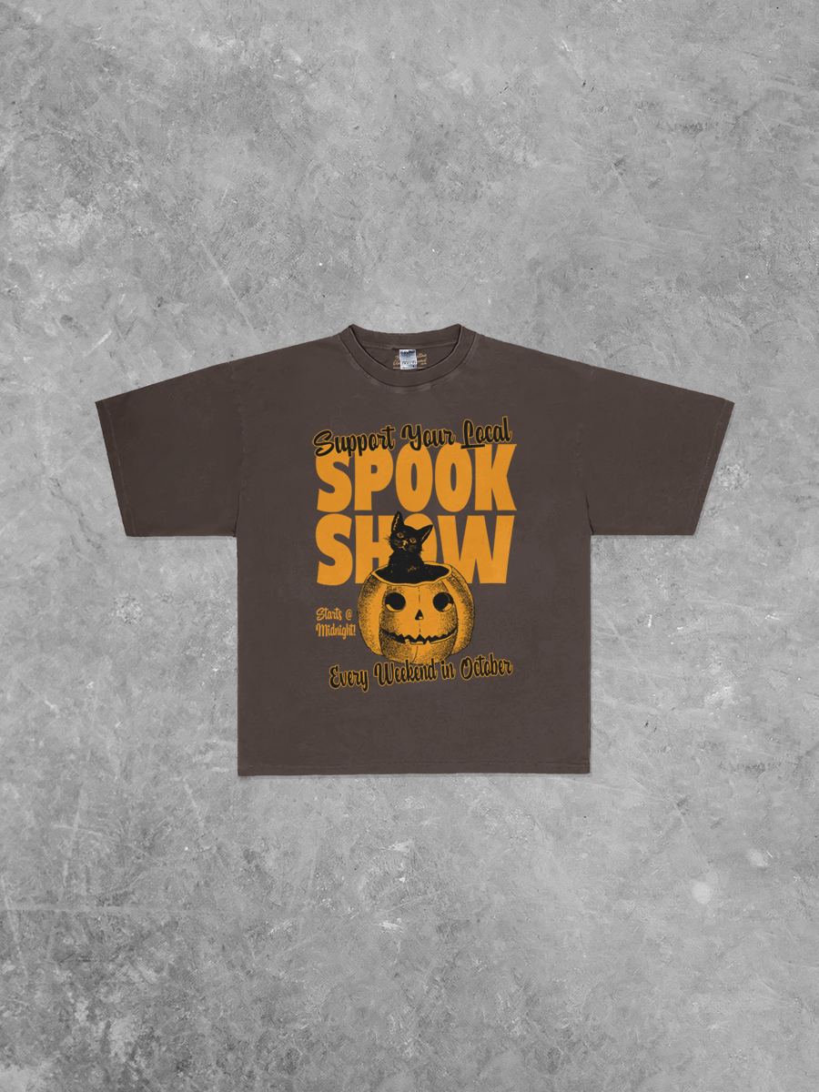 Support Your Local Spook Show, Boxy Oversized TShirt